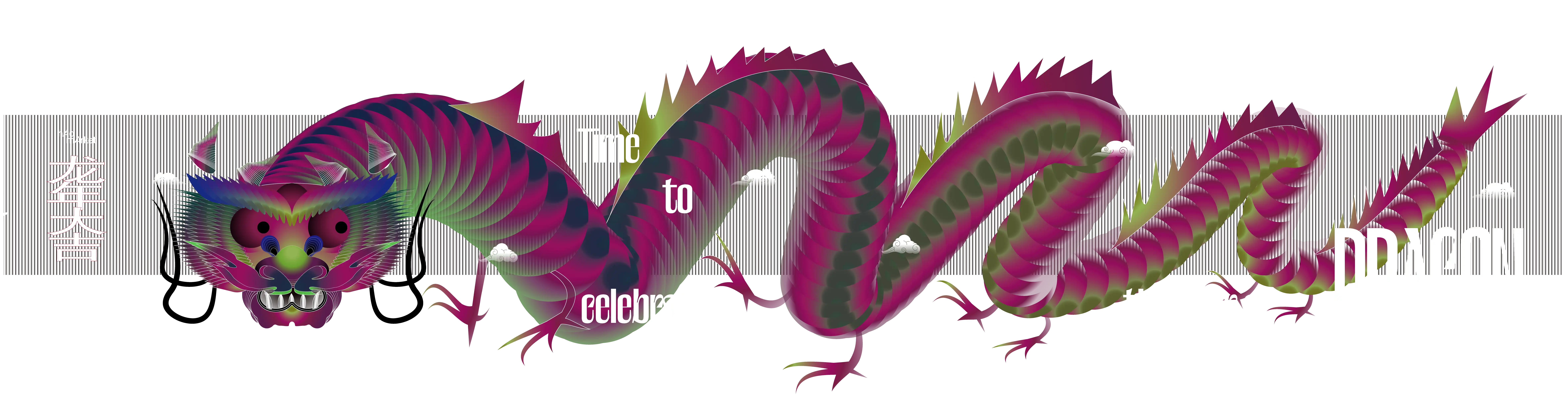 hAomarket 2024 the year of the dragon illustration